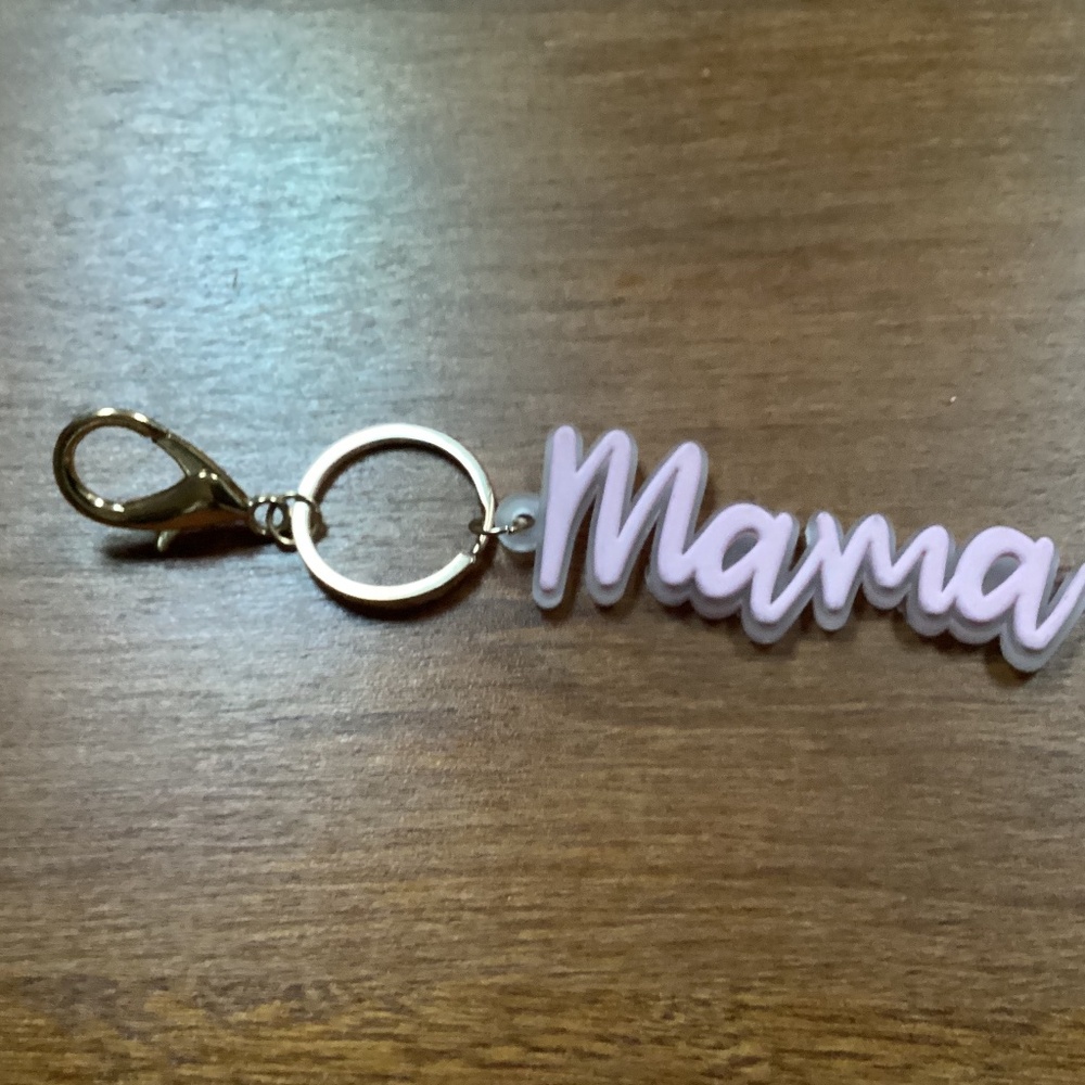 Mama Bag Tag Hang Tag Keychain Keyring Key Holder